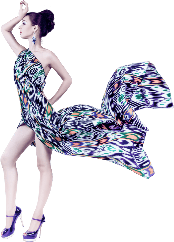 AI fashion model posing